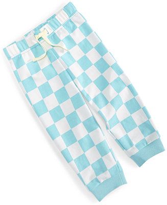 First Impressions Baby Boys Checker Board Jogger Pants, Created for Macy's & Reviews - Leggings &... | Macys (US)