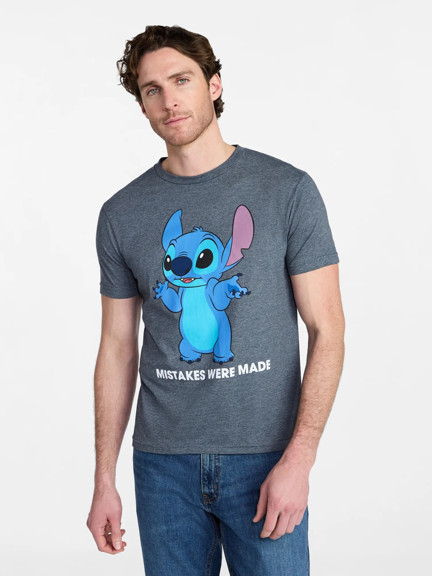Lilo and Stitch Men's and Big Men's Mistakes Were Made Graphic Tee, Sizes S-3XL - Walmart.com | Walmart (US)