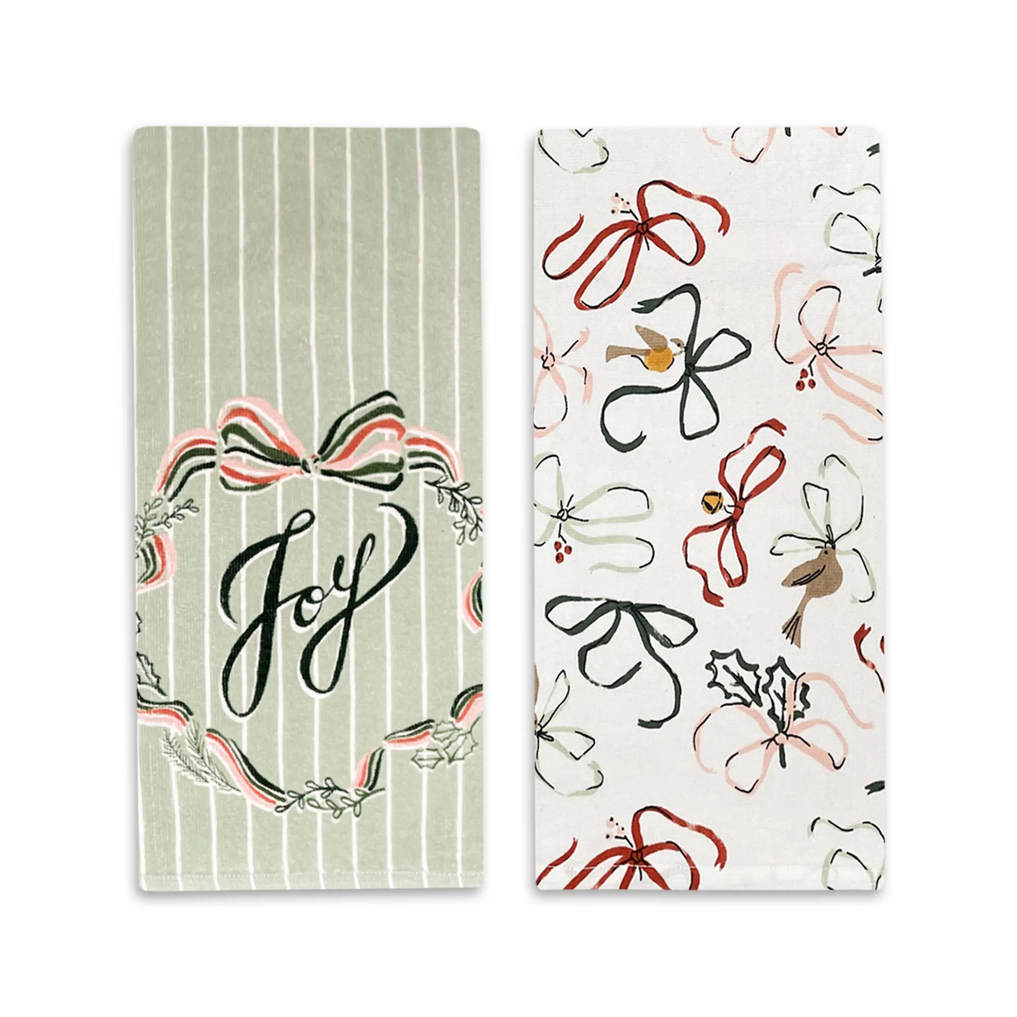 St. Nicholas Square® Joy Wreath Kitchen Towel 2-pk. | Kohl's