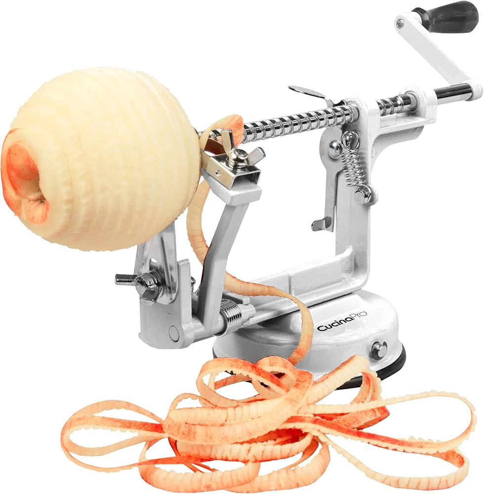 Apple Peeler and Corer - Durable, Heavy Duty Chrome Cast Iron with Powerful Countertop Suction, H... | Amazon (US)
