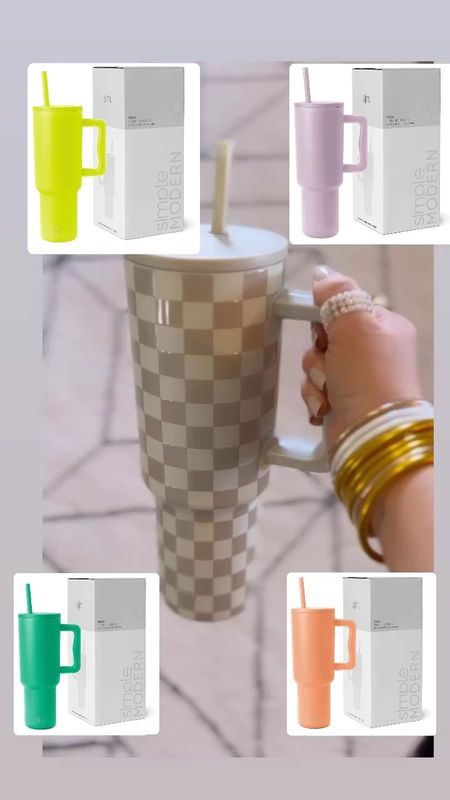 My favorite brand of tumblers on sale for $23.99 in new solid colors for summer!  Checkered one is not on sale but still cheaper than the popular tumblers!  Also available in a cute animal print on sale for $28!

#LTKGiftGuide #LTKfindsunder50 #LTKsalealert