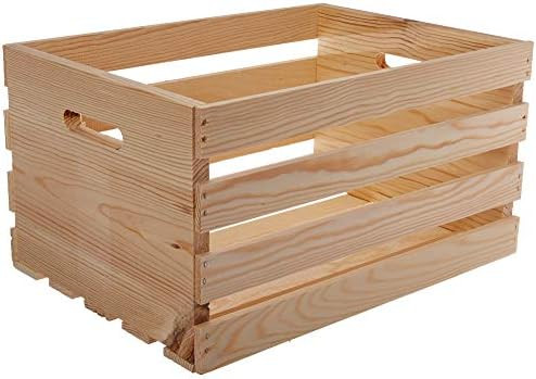 Houseworks 67140 18" Lx12.5 Wx9.5 H Large Crates & Pallet Wood Crate | Amazon (US)