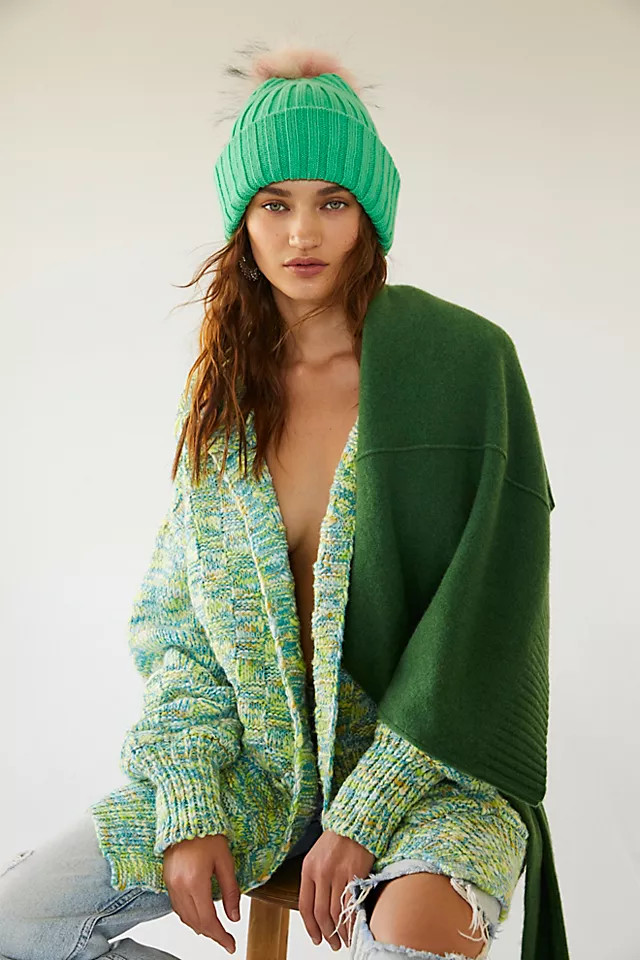 Vortex Rib Pom Beanie | Free People (Global - UK&FR Excluded)