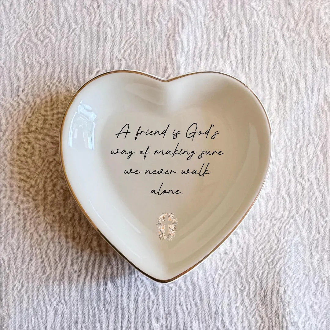 Religious Friend Gift, "a Friend is God's Way of Making Sure We Never Walk Alone," Chinoiserie Cr... | Etsy (US)