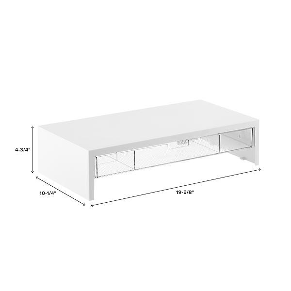 Everything Organizer Monitor Stand with Drawer | The Container Store