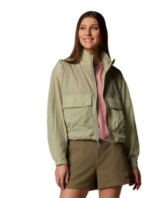 Columbia Womens Paracutie Cropped Cargo Windbreaker Jacket Xs 3x | Macy's