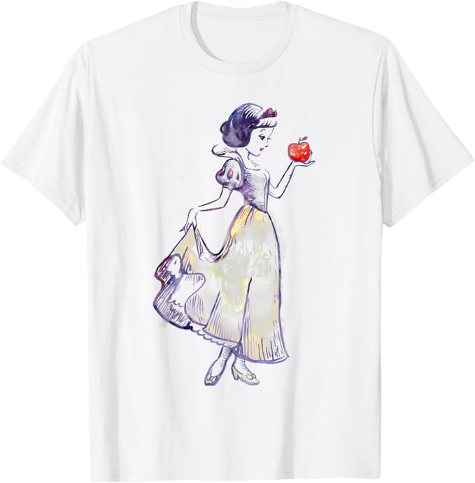 Disney Snow White Apple Sketch T-Shirt | Amazon (US)