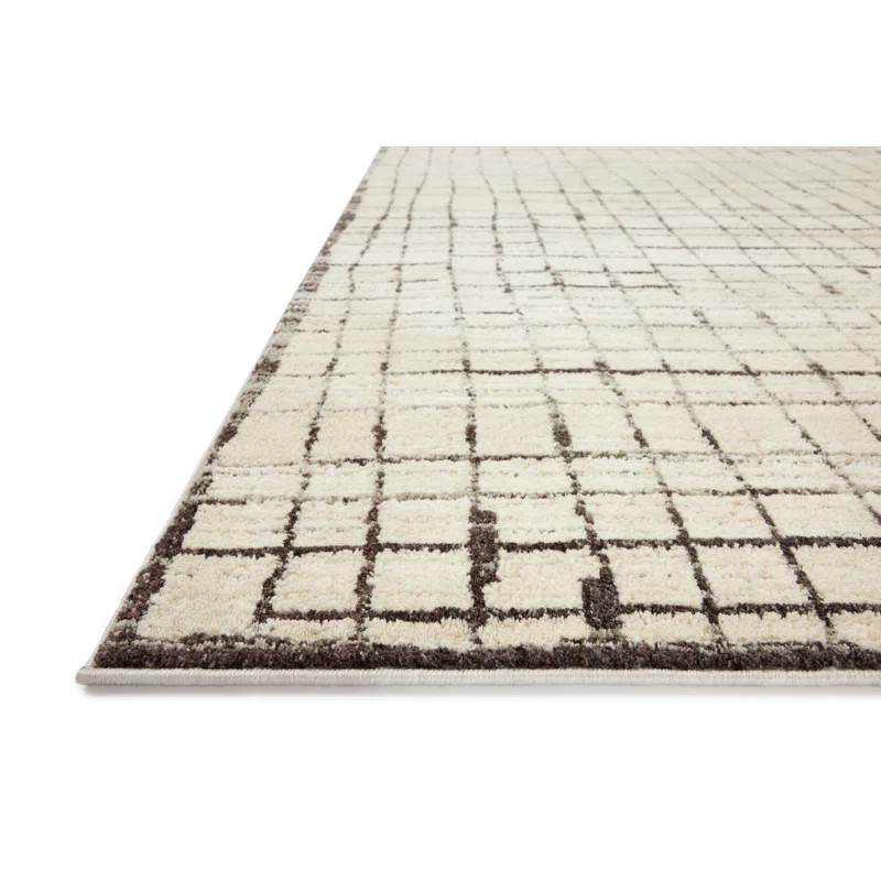 Jeremiah Brent x Loloi Bleecker Ivory / Charcoal Area Rug | Wayfair North America