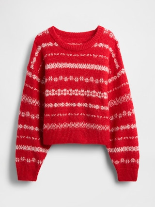 Fuzzy Oversized Crewneck Sweater | Gap (US)