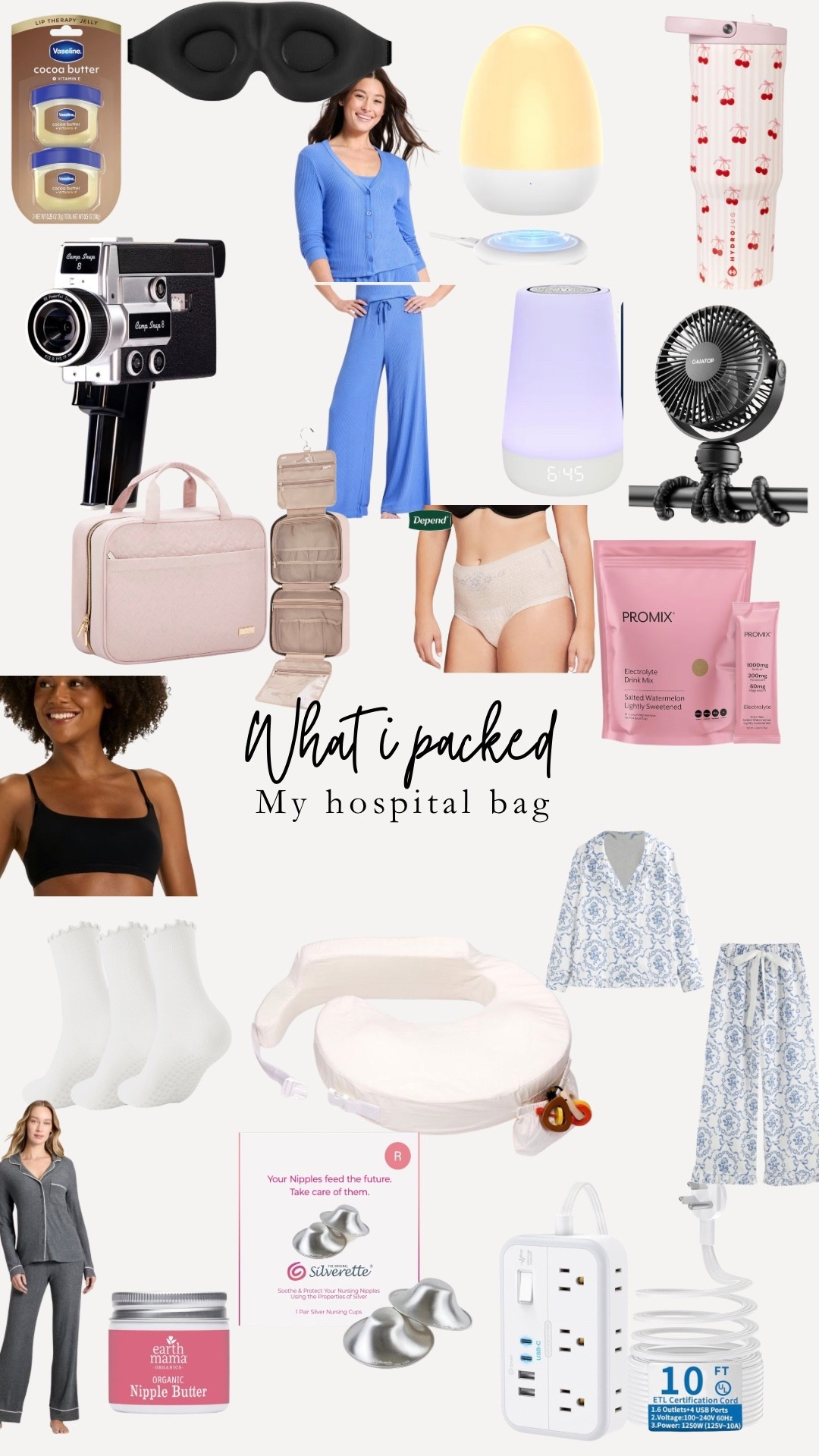 What I packed in my hospital bag!! 