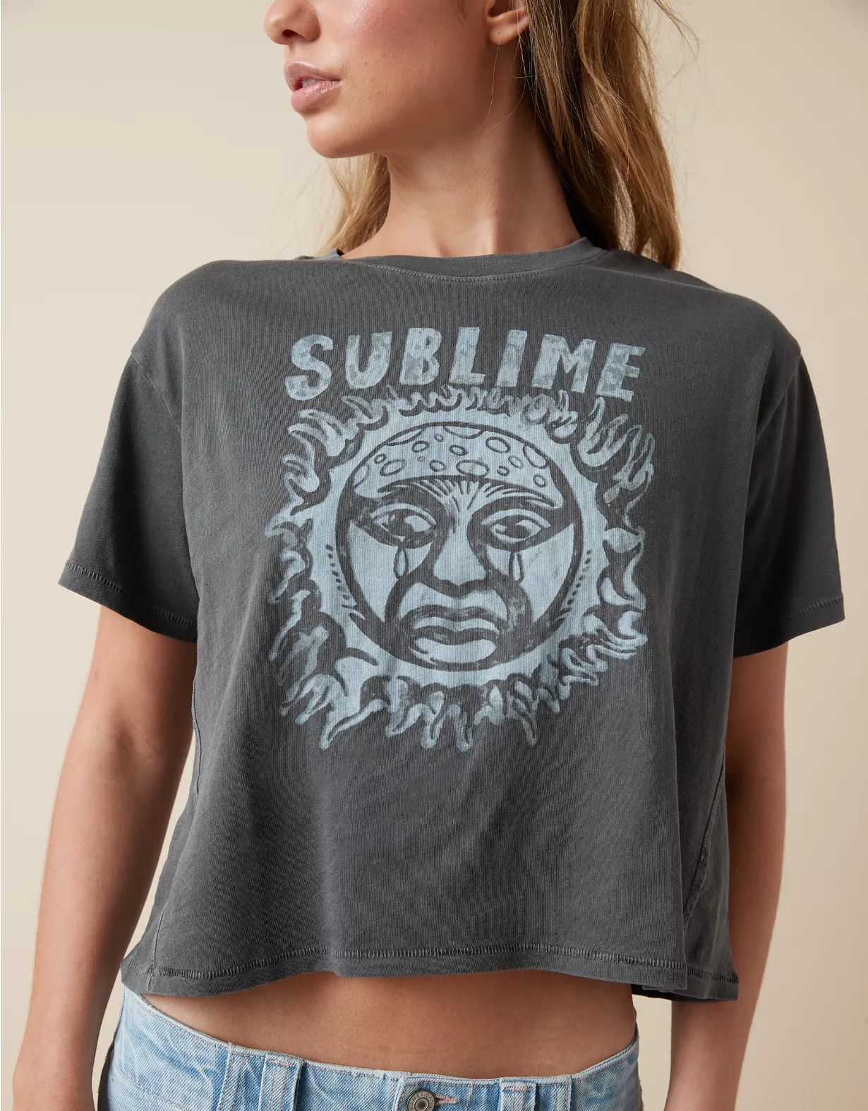 AE Cropped Sublime Graphic Tee | American Eagle Outfitters (US & CA)
