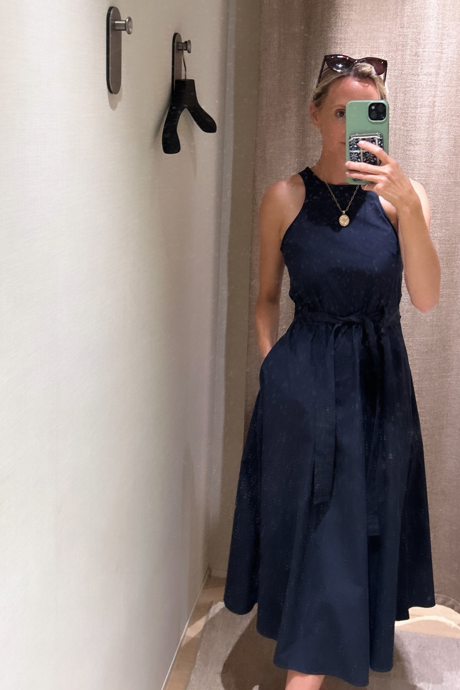 $150 navy dress i found in Spain 

#LTKSeasonal #LTKFind #LTKtravel