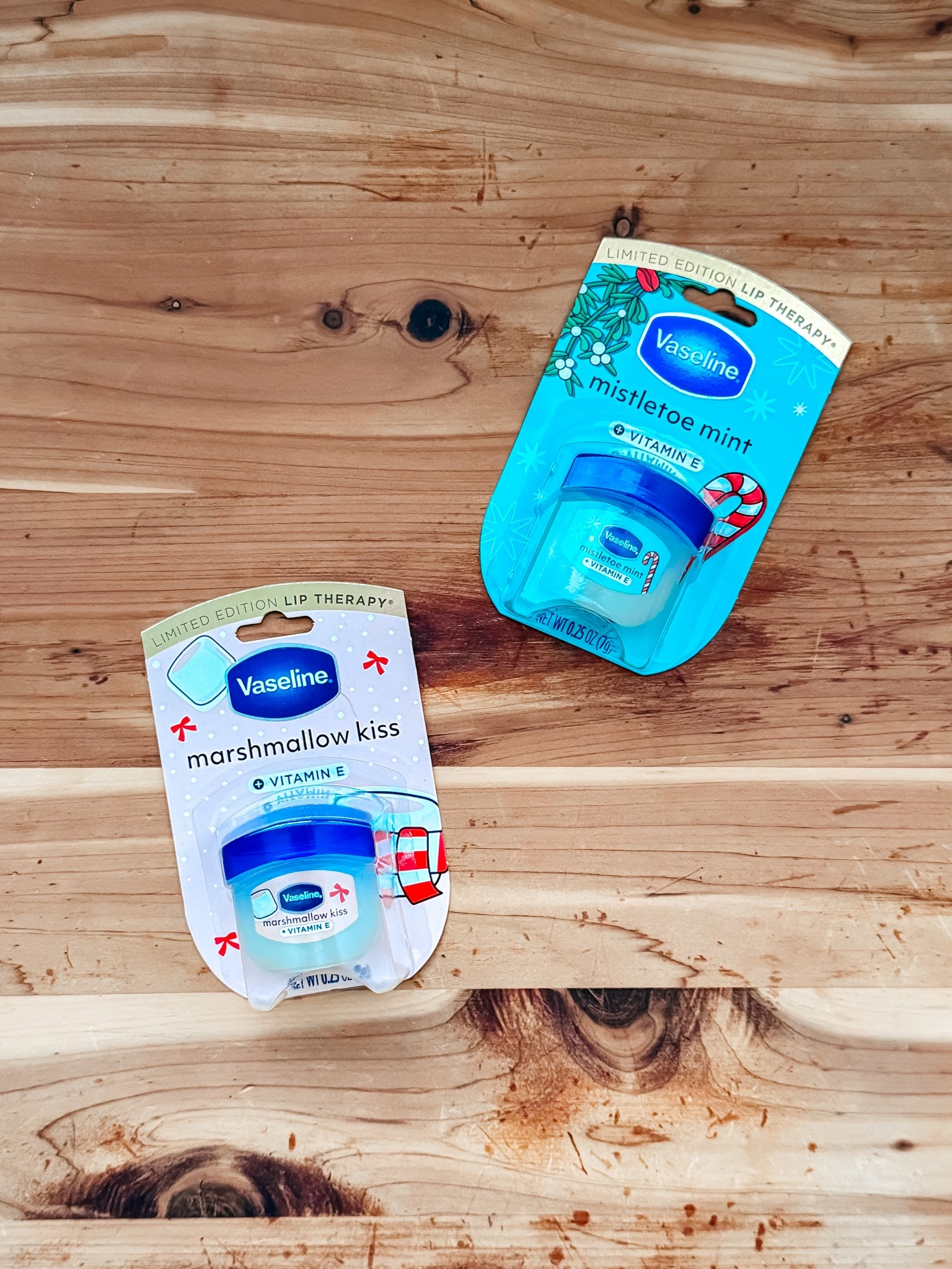 These limited edition Vaseline lip treatments are beyond cute and honestly a winter must-have. The Mistletoe Mint gives a fresh, subtle tingle while Marshmallow Kiss is sweet, soft, and cozy. Both packed with Vitamin E to keep lips hydrated, smooth, and protected from cold weather dryness. I’ve been keeping one in my purse, one on my nightstand, and one in my car because they’re THAT good.

Perfect for cracked winter lips, no-makeup days, layering before lip gloss, or as an easy stocking stuffer, teacher gift, or Secret Santa add-on. The tiny jar is throw-in-your-bag sized and makes a super affordable, thoughtful holiday treat.

If you love simple, classic, no-frills lip care that actually works, these are for you.

Vaseline Lip Therapy • Limited Edition Beauty • Holiday Beauty Finds • Stocking Stuffer Ideas • Christmas Beauty • Winter Lip Care • Dry Lips Fix • Lip Balm Must Have • Budget Beauty Finds • Holiday Essentials • Giftable Beauty • Cold Weather Skincare • Viral Beauty Products • Holiday Gift Guide • Christmas Stocking Stuffers • Everyday Essentials • Purse Essentials • Self Care Finds • Holiday Skincare • Cozy Season Must Haves • Chapped Lips Remedy • Clean Girl Essentials

#LTKmorningroutine #LTKBeauty #LTKGiftGuide