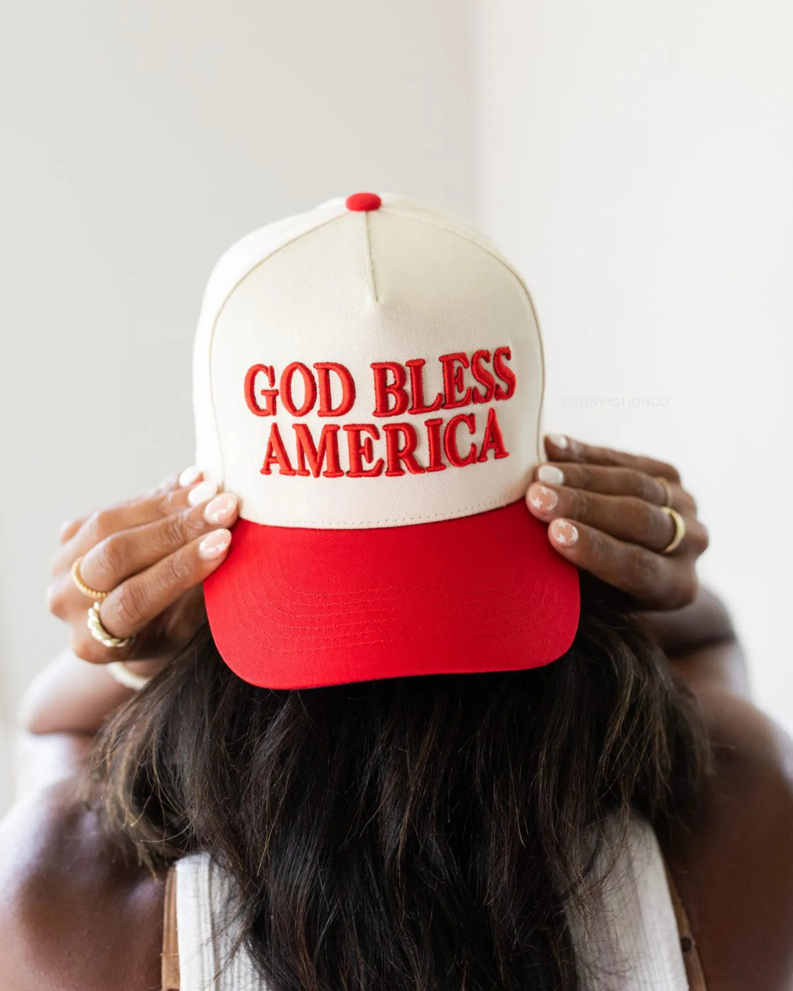 God Bless America Trucker Hat | Red White Navy, Adjustable - Etsy | Etsy (Global)