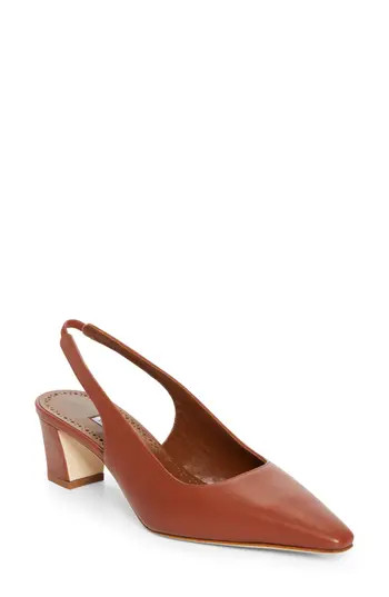 Manolo Blahnik Teutamospla Slingback Pump in Brown 2107 at Nordstrom Rack, Size 7Us / 37Eu | Nordstrom Rack