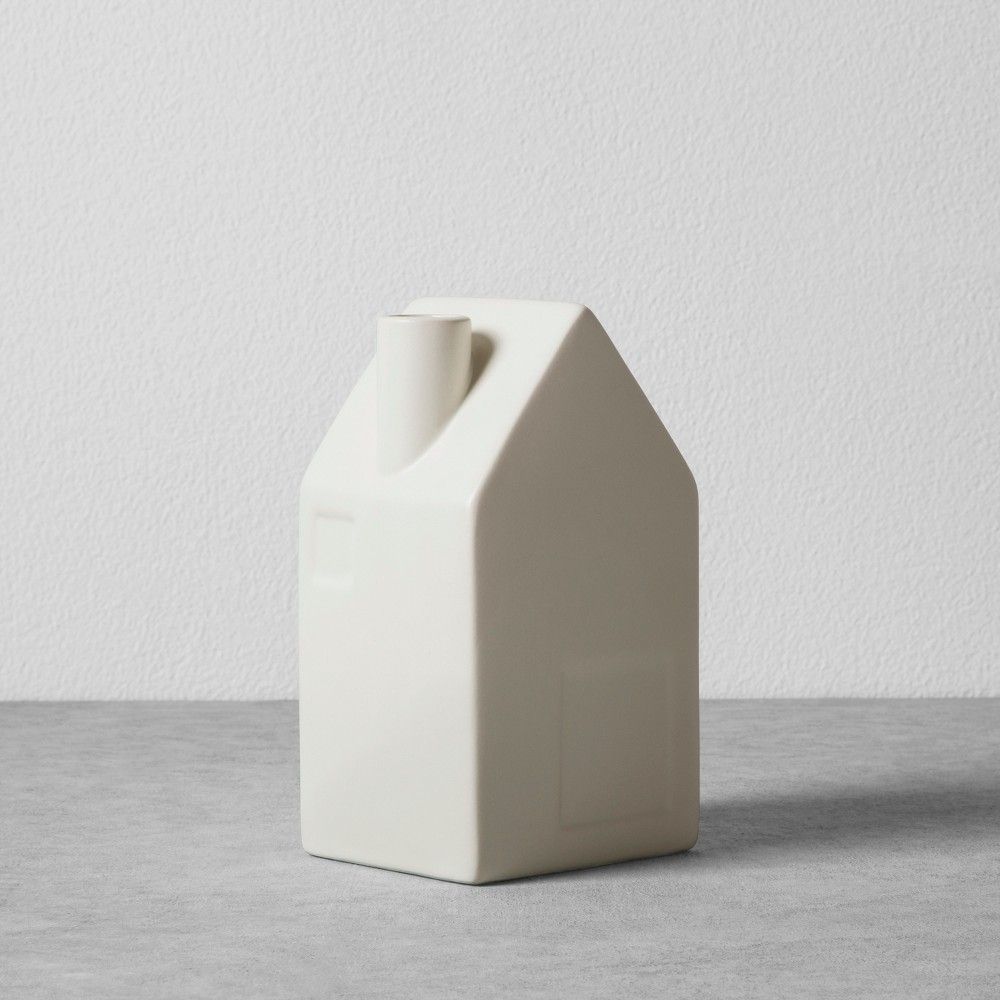 House Bud Vase Medium Cream (Ivory) - Hearth & Hand with Magnolia | Target