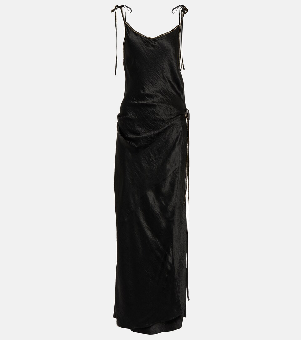 Satin wrap dress | Mytheresa (US/CA)