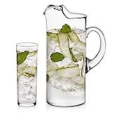 Libbey Modern Bar Boozy Brunch Entertaining Set with 6 Highball Glasses and Pitcher | Amazon (US)