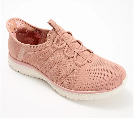 Make Your Selection: Skechers Slip-ins Virtue Washable Mesh Sneakers - Coral Bliss | QVC
