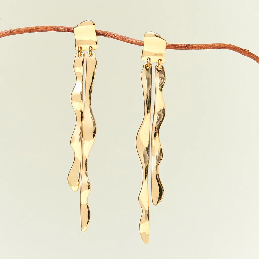 Sylvan Earrings Gold | Mignonne Gavigan