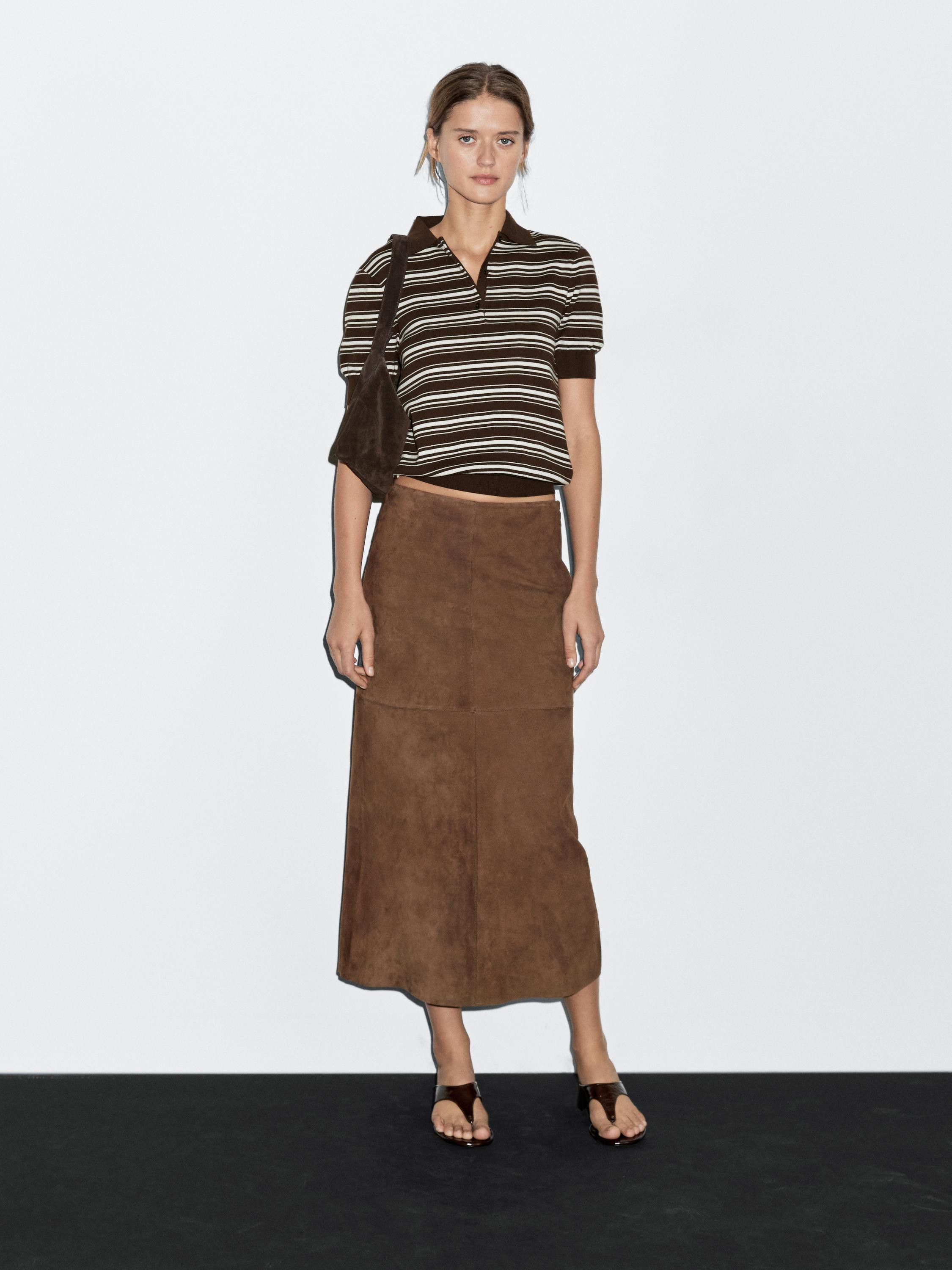 Gestreiftes Poloshirt aus 100 % Baumwolle | Massimo Dutti DE