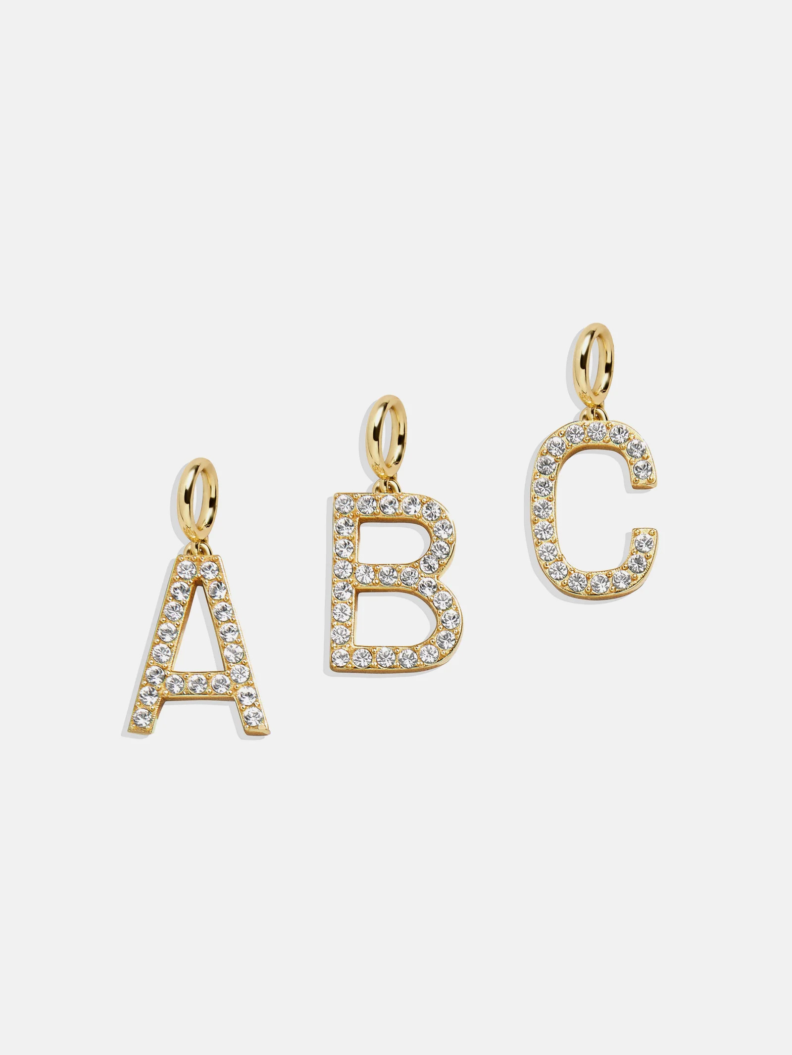 Pavé Initial Cluster Charm - A | BaubleBar