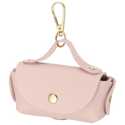 Unique Bargains Leather Durable Portable Pet Waste Bag Holder Pet Waste Disposal Bags Pink | Target