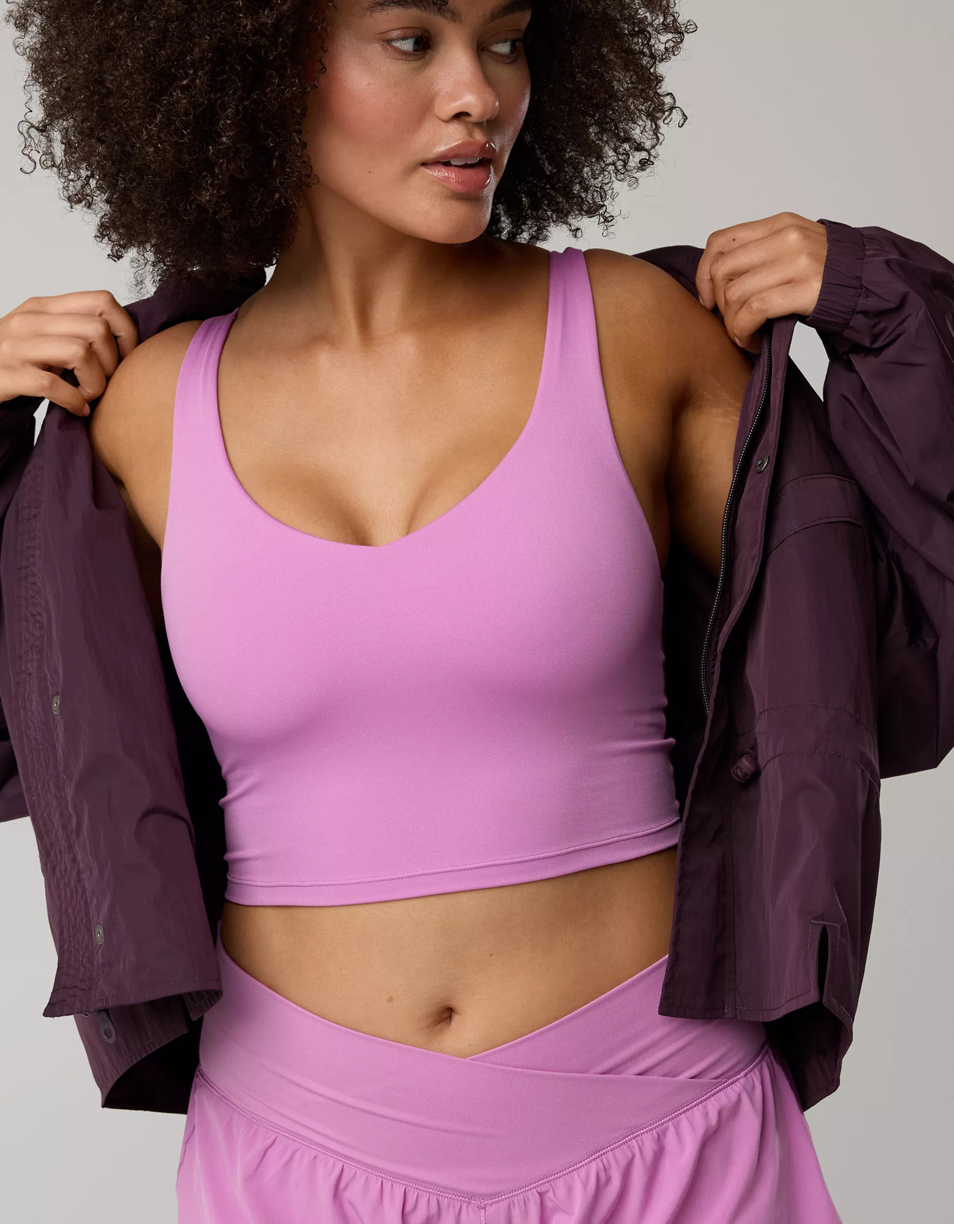 OFFLINE By Aerie Real Me Low Key Longline Sports Bra | American Eagle Outfitters (US & CA)