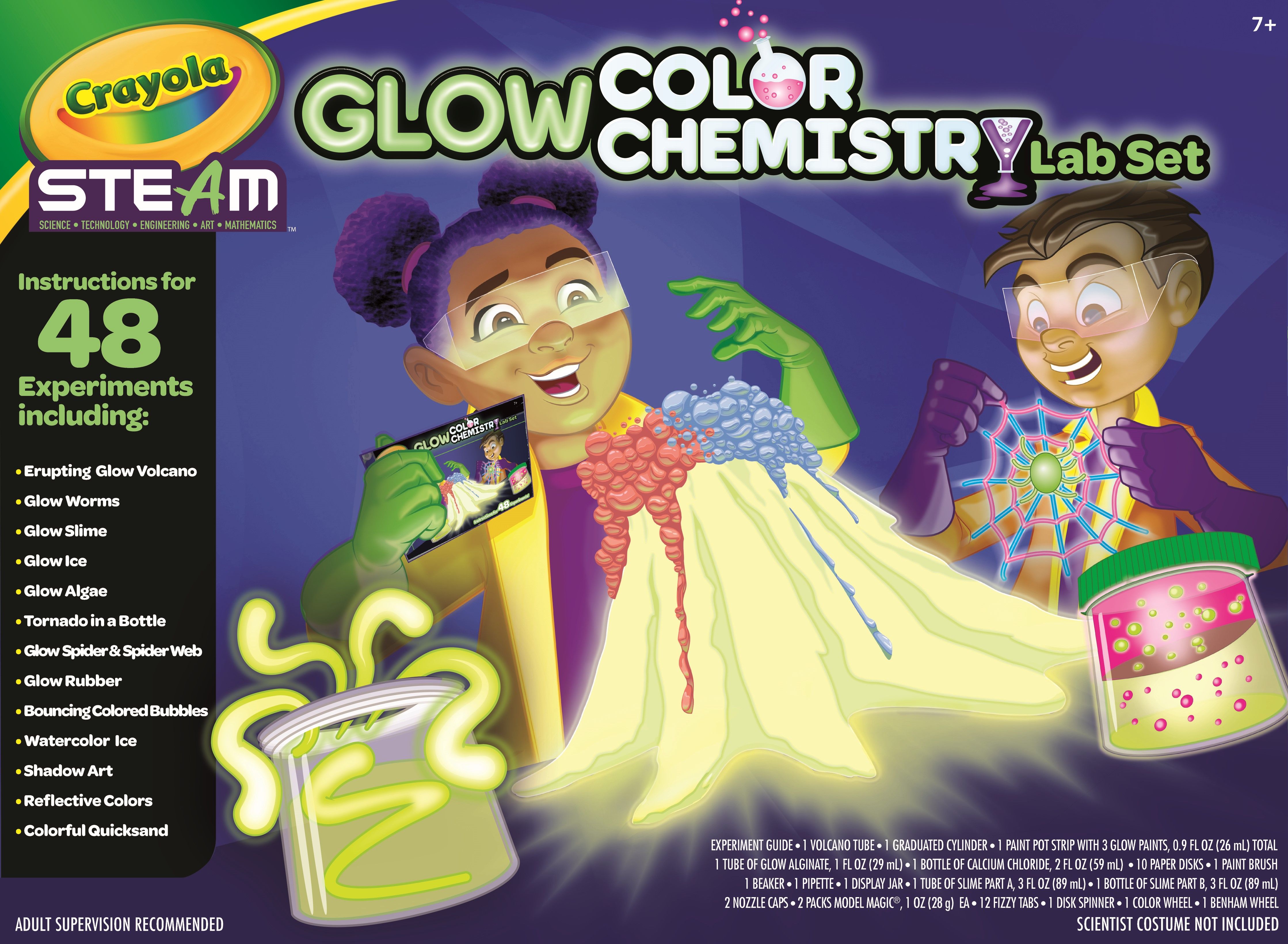 Crayola Color Chemistry Glow Edition Art Set, Gift for Girls & Boys, Beginner Child - Walmart.com | Walmart (US)
