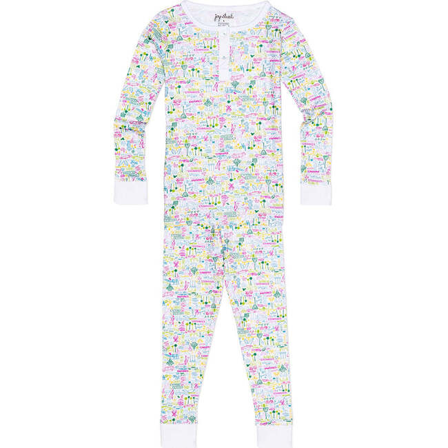 Los Angeles Two Piece Pajamas, Multi | Maisonette