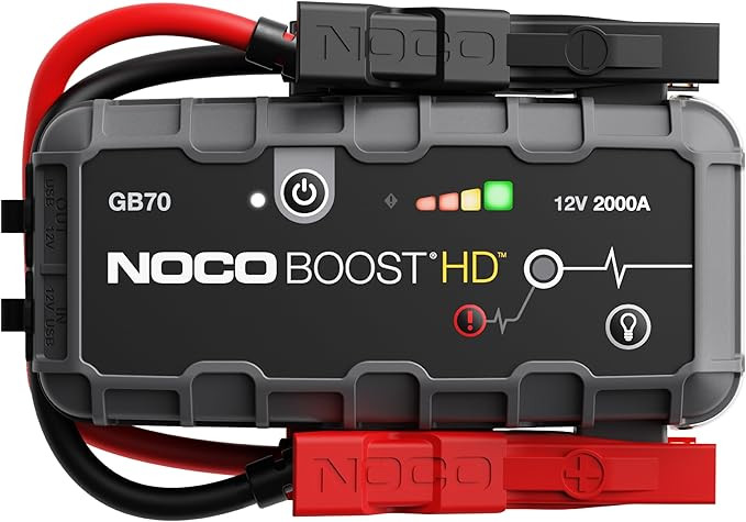 NOCO Boost HD GB70 2000A UltraSafe Car Battery Jump Starter, 12V Battery Booster Pack, Jump Box, ... | Amazon (US)