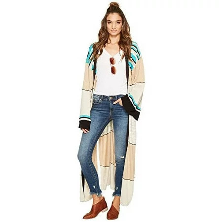 Free People Womens Walk The Line Cardi Beige S | Walmart (US)