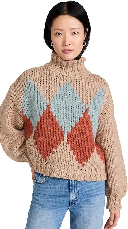 Little Lies Women's Hand Knitted Pattern Sweater | Amazon (US)