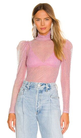 Kiara Turtleneck in Pink | Revolve Clothing (Global)