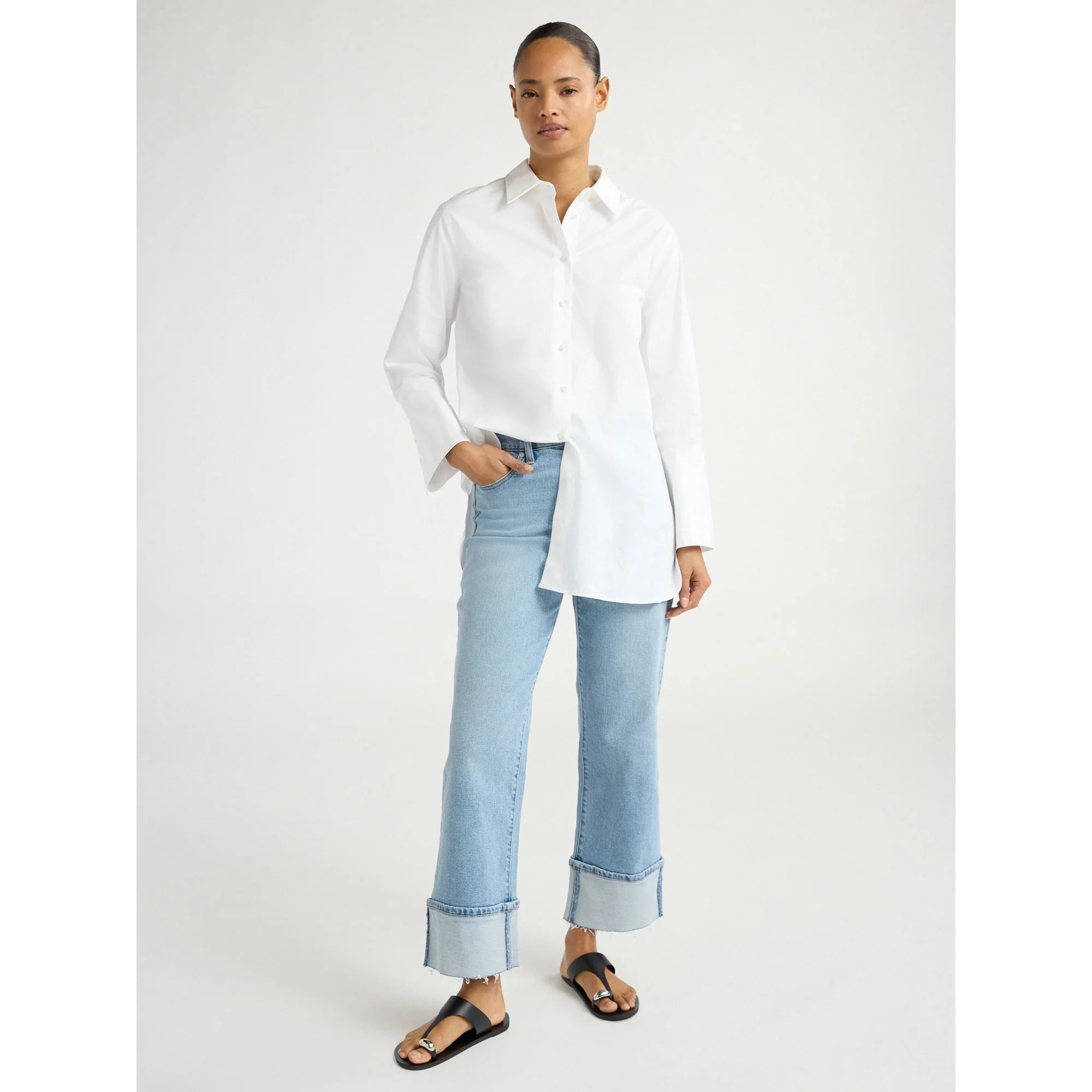 Scoop Women's and Women's Plus Benton Cuffed Ankle Jeans, 25", 27", and 29" Inseams, Sizes 0-26W | Walmart (US)