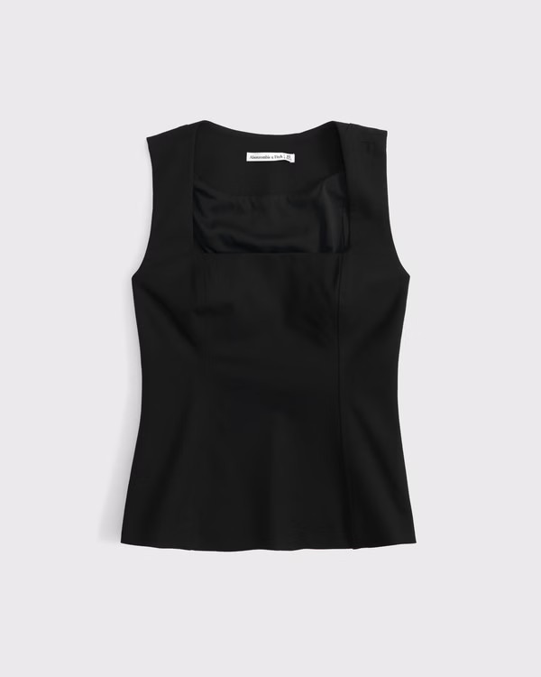 A&F Forme Squareneck Top | Abercrombie & Fitch (US)