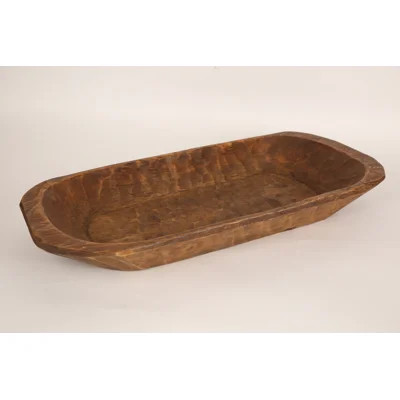 Tulon Hand-Carved Solid Wood Decorative Bowl | Wayfair North America
