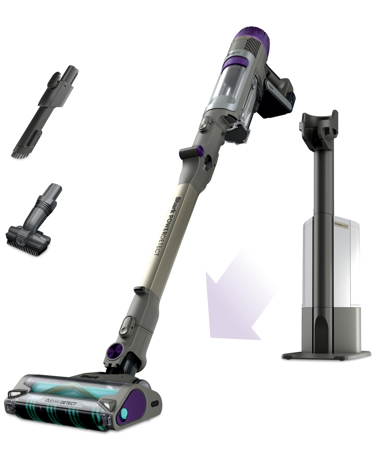 Shark PowerDetect Clean & Empty Cordless Stick Vacuum, IP3251 - White | Macy's