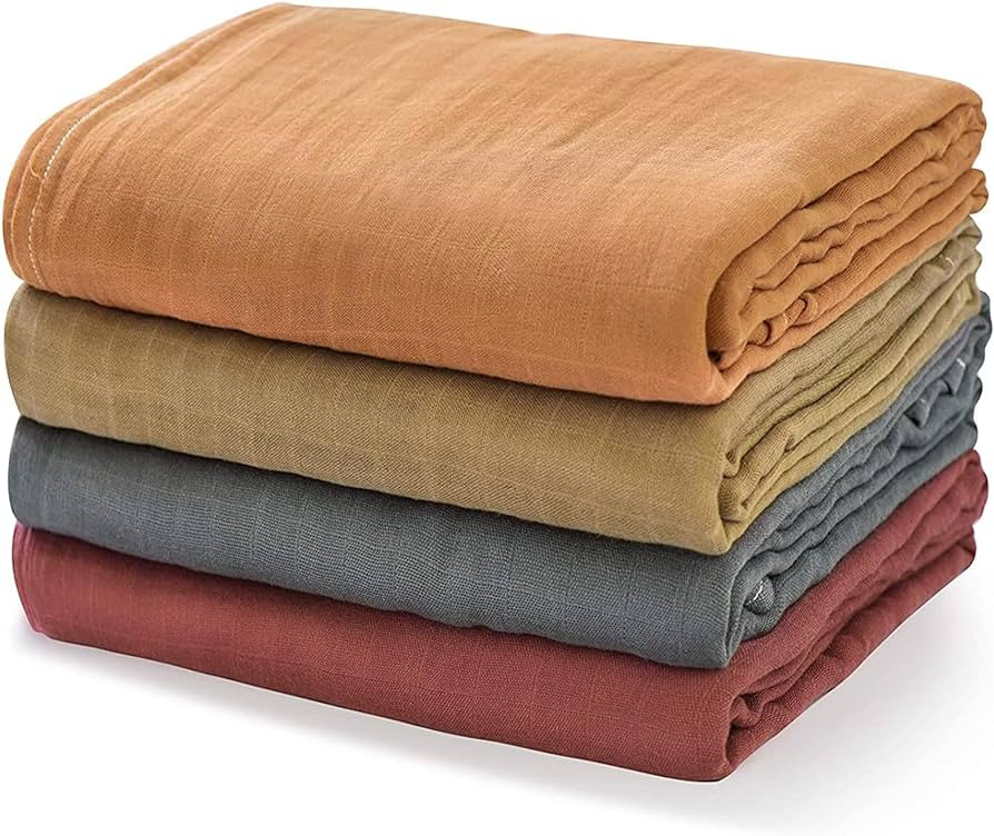 Momcozy Muslin Swaddle Blankets, Baby Swaddle Wrap for Baby Boys and Girls, 4-Pack Breathable and... | Amazon (US)