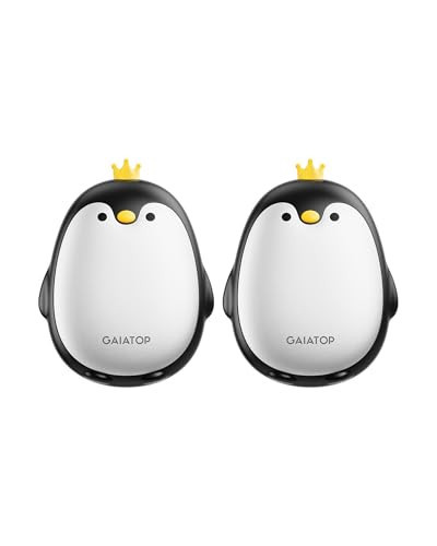 Gaiatop Magnetic Hand Warmers Rechargeable 2 Pack, 3 Settings Cute Pocket Penguin, Fast Hot Hands Reusable Portable Electric Heater for Camping Hunting Golf, Stocking Stuffers Gifts for Women Men | Amazon (US)