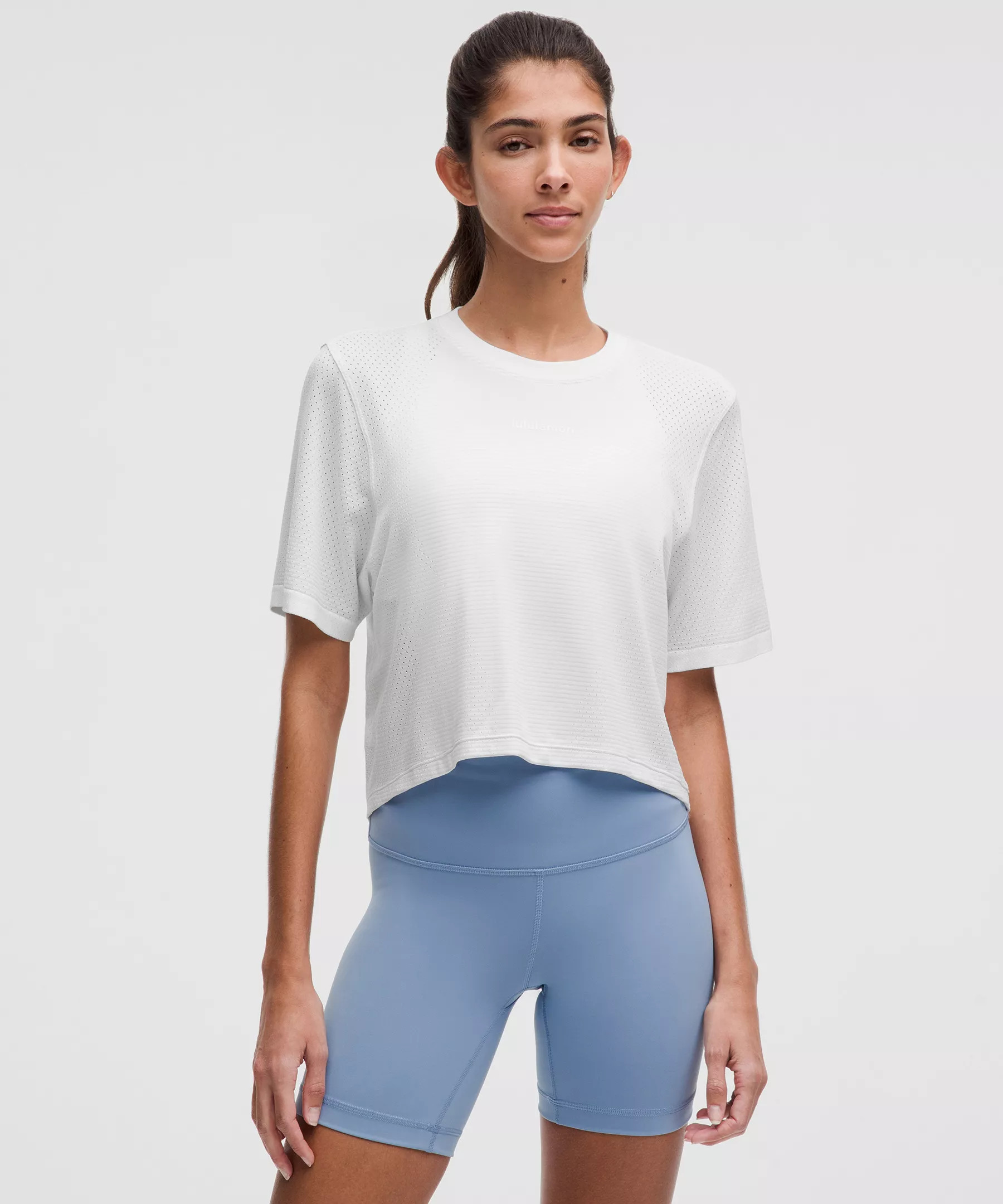 Swiftly High-Low Cropped Short-Sleeve Shirt | Lululemon (US)