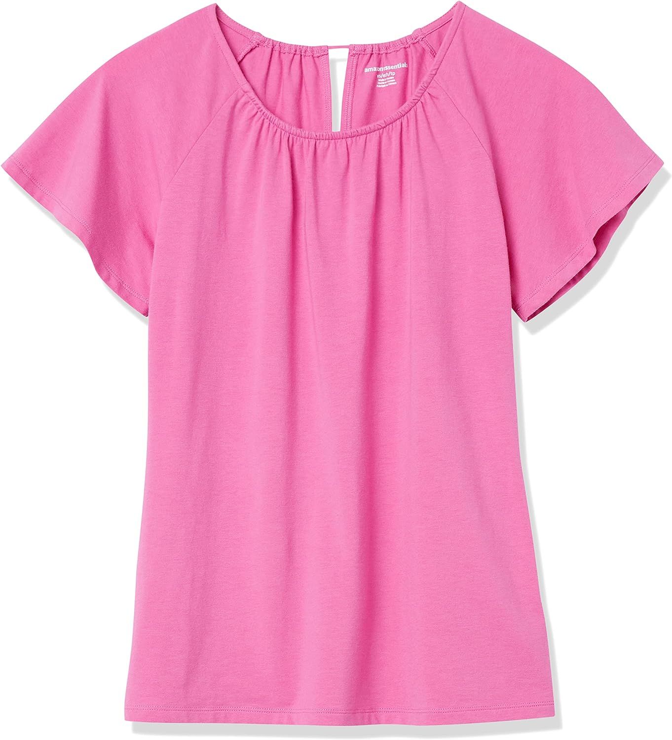 Amazon Essentials Women's Classic-Fit Cape Sleeve Open Crewneck T-Shirt | Amazon (US)