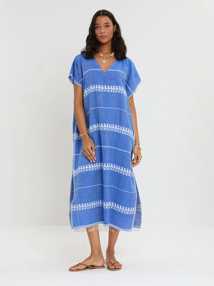 DALILA | V Neck Caftan | lemlem (US)
