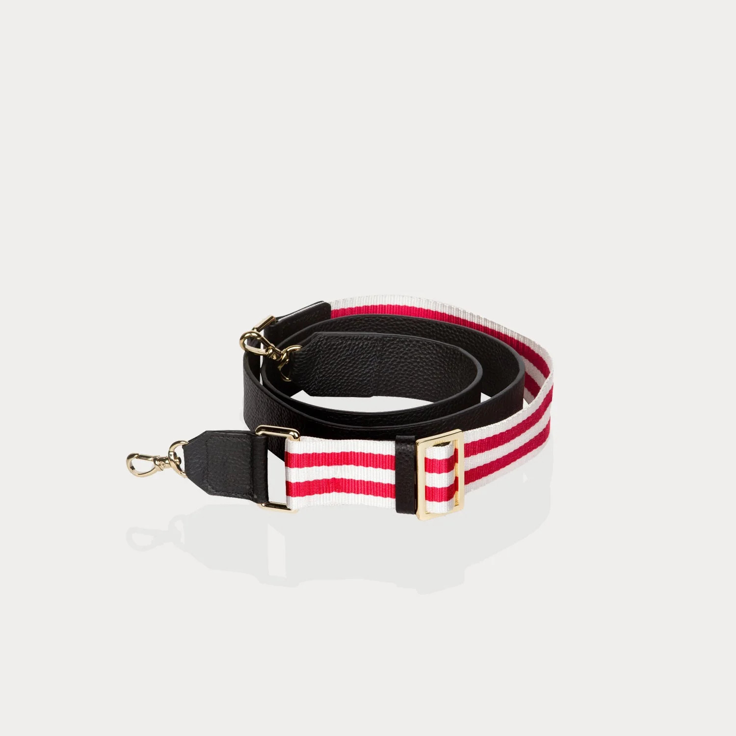 Skye Crossbody Strap - White/Red/Gold | Bandolier