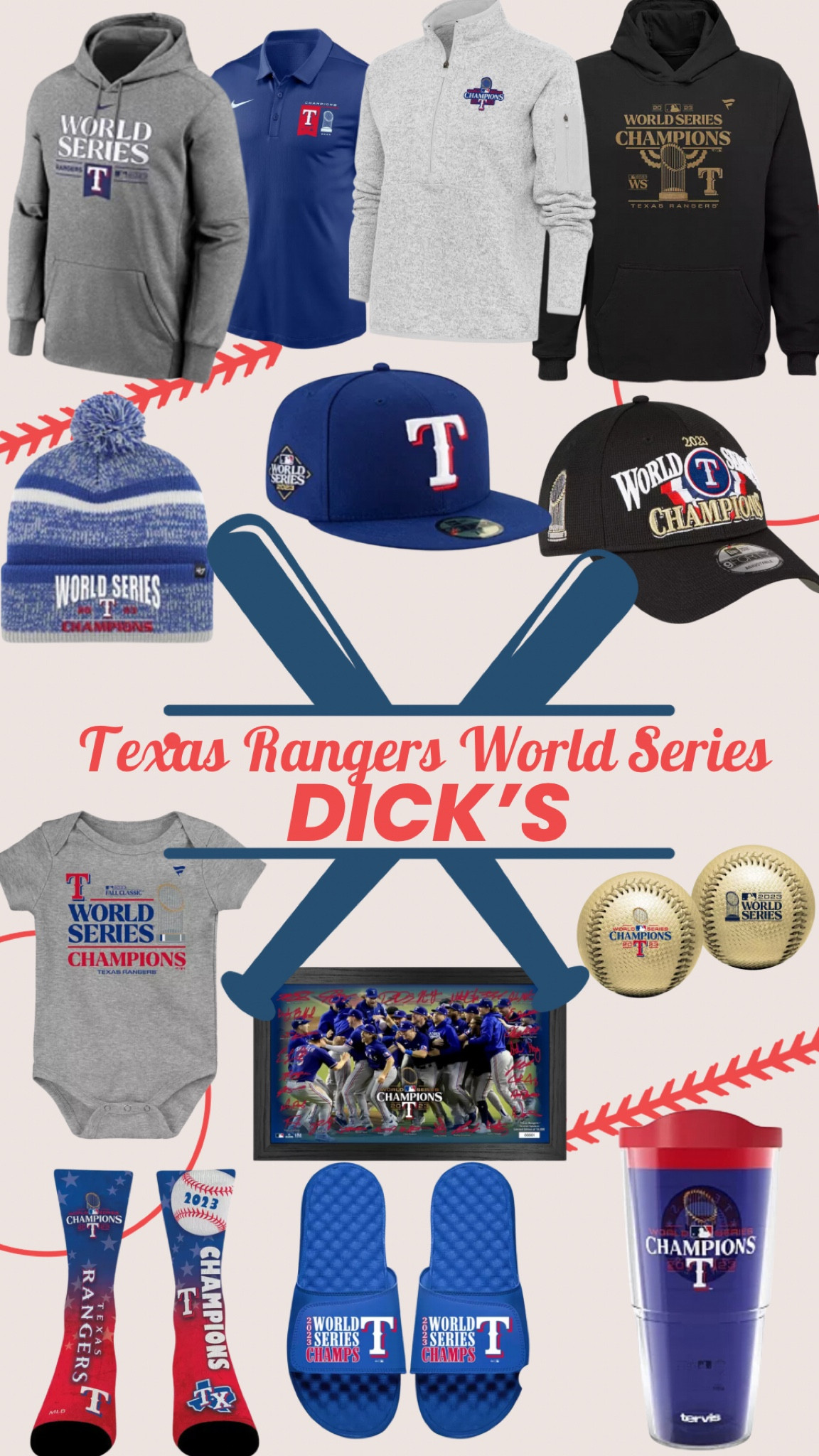 Texas Rangers World Series gear!!! Dicks sporting Goods 25% off 

#LTKsalealert #LTKGiftGuide #LTKstyletip