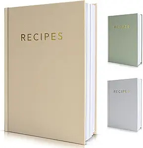 ZICOTO Aesthetic Blank Recipe Book with Waterproof Cover - The Perfect Recipe Notebook To Write I... | Amazon (US)