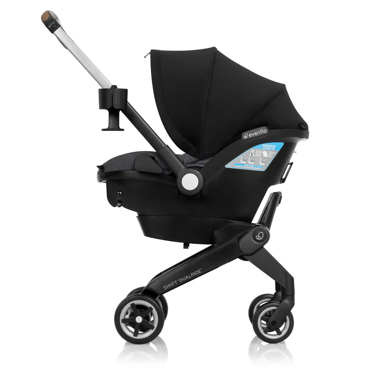 Evenflo Shyft DualRide Travel System with Carryall Storage - Boone Gra | REBEL (formerly Rebelstork)