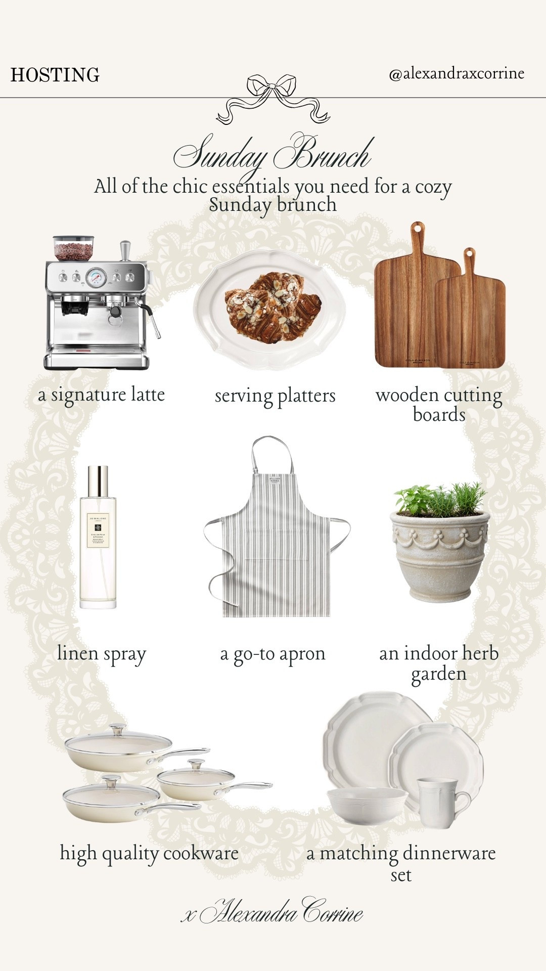 Sunday morning brunch ☕️ All of the chic essentials you need for a cozy Sunday morning brunch 🥐🧺

Hosting essentials, brunch, Sunday brunch, host, Nancy Meyers aesthetic, kitchen essentials, kitchen appliances, cookware, serving, dinnerware set, glassware

#LTKmorningroutine #LTKHome