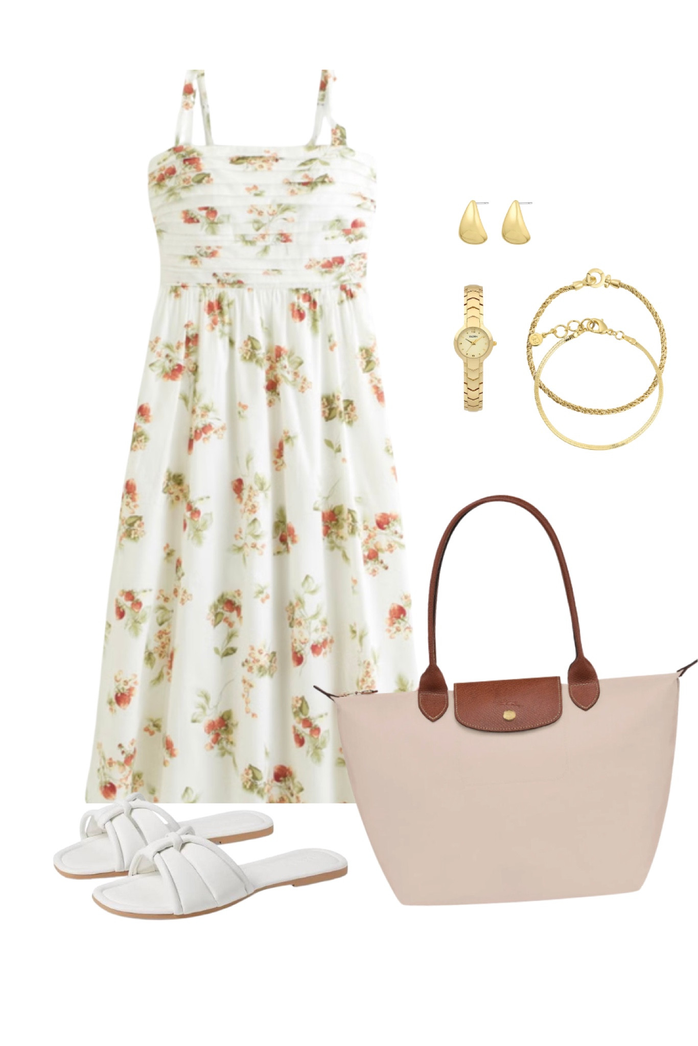 Abercrombie and Fitch, new to sale! Cute floral midi dress  Outfit idea for feminine, classic, comfortable styling.

#LTKFindsUnder50 #LTKStyleTip #LTKFindsUnder100