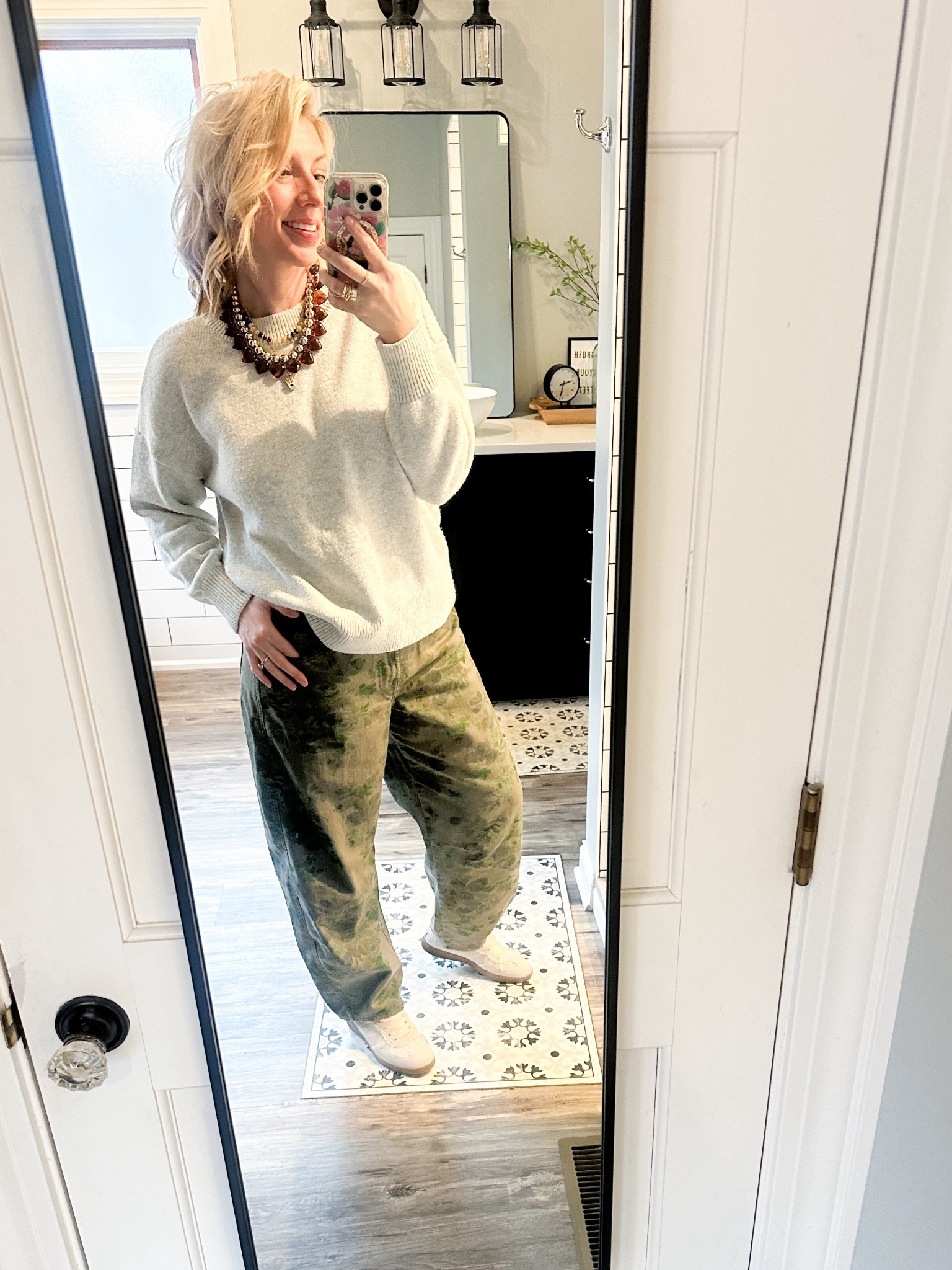 Desperately hoping I can put my sweaters away soon… 

#LTKootd #LTKmomlife #LTKMidsize